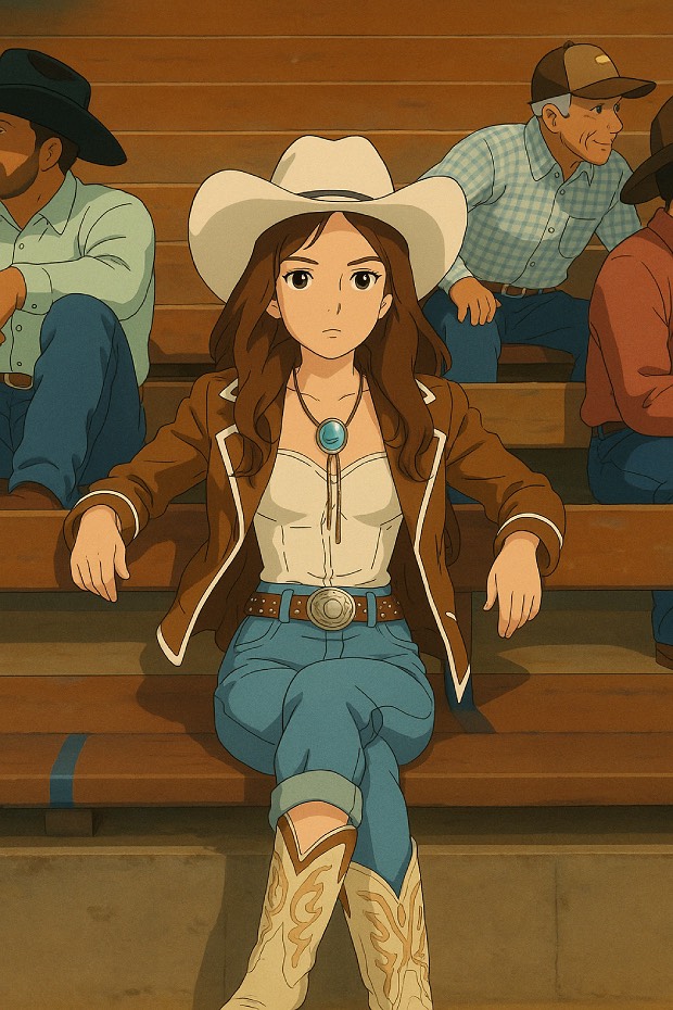 Ghibli anime style AI art created from user photo - FARBA transformation example