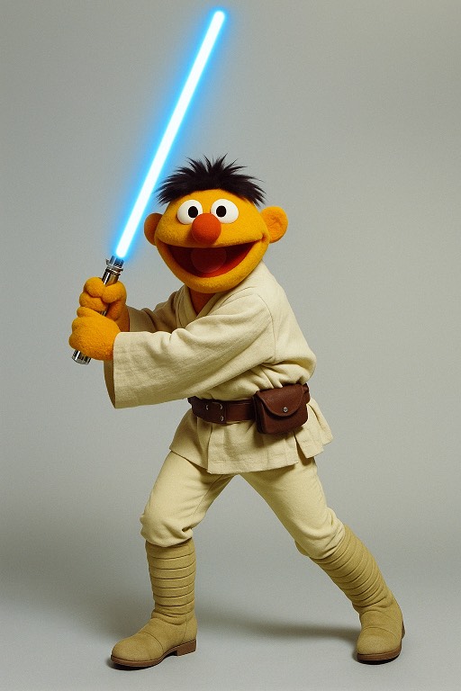 Muppet style cartoon character generated by AI from selfie - FARBA cartoon creator
